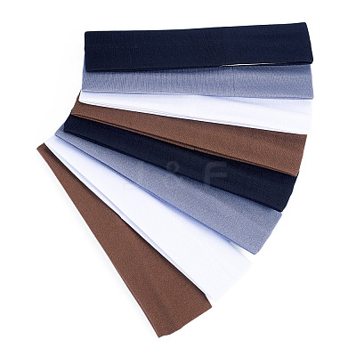 8Pcs 4 Colors Milk Silk Cloth Hair Bands OHAR-TAD0001-01D-1