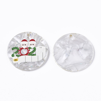Cellulose Acetate(Resin) Pendants KY-S163-018-1