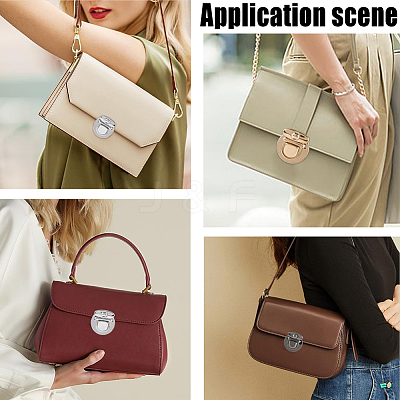 12Pcs 3 Colors Alloy Bag Tuck Lock Clasps FIND-CP0003-76-1