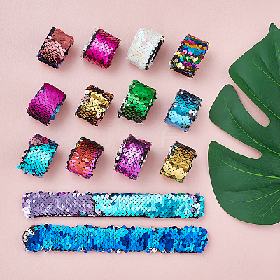 Mermaid Slap Bracelets BJEW-TA0003-01-1