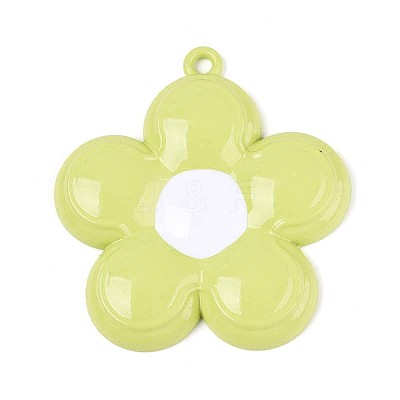 Spray Painted Alloy and Enamel Big Pendants PALLOY-T092-80D-1