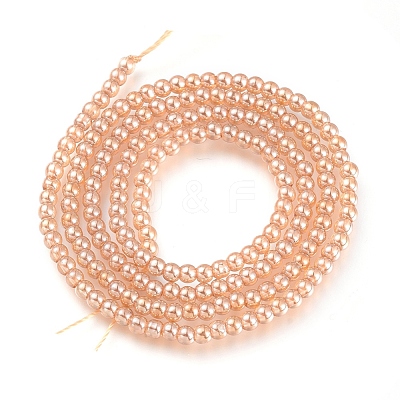 Electroplate Glass Beads Strands EGLA-I013-2mm-PL01-1