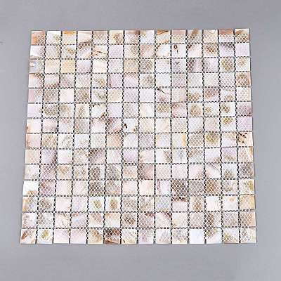 Natural Freshwater Shell Mosaic Tile Cabochons SHEL-Q029-05B-1