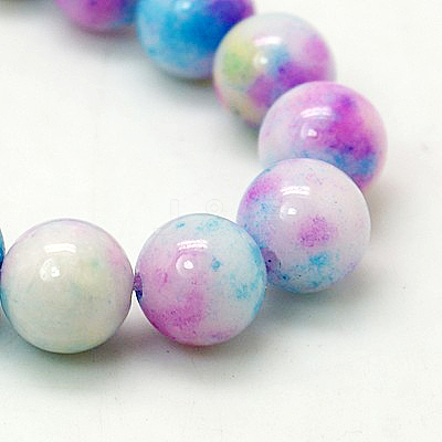 Jade Beads Strands G-D264-6mm-XH10-1