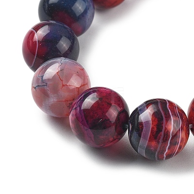 Natural Multi-Color Agate Beads Strands G-A261-B10-14mm-1