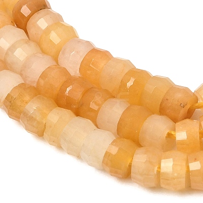 Natural Topaz Jade Heishi Beads Strands G-A299-A21-01-1