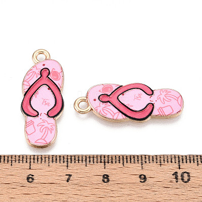 Alloy Enamel Pendants ENAM-T022-39KCG-08-1