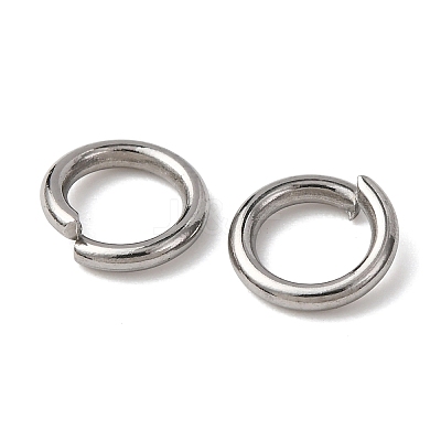 Tarnish Resistant 304 Stainless Steel Open Jump Rings STAS-E067-08-7mm-1