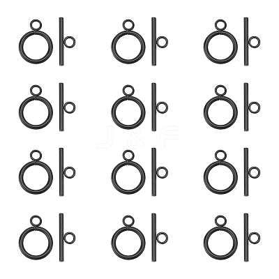 12Pcs 304 Stainless Steel Toggle Clasps STAS-UN0050-83-1
