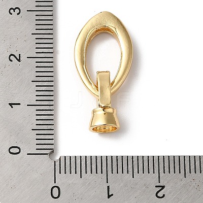 Brass Micro Pave Clear Cubic Zirconia Fold Over Clasps KK-C062-040G-01-1