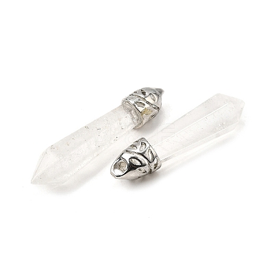 Glass Big Pointed Pendants GLAA-XCP0001-66-1