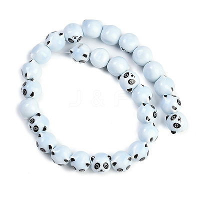 Handmade Porcelain Beads Strands PORC-P029-02B-1