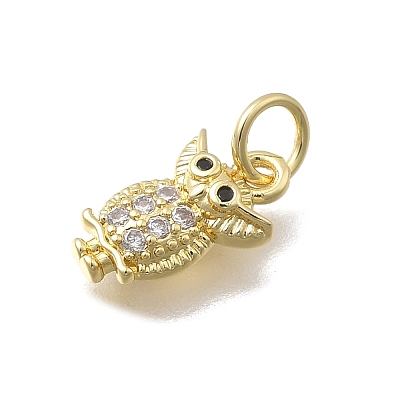 Brass Micro Pave Cubic Zirconia Pendants KK-D431-060A-G-1