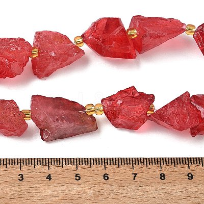 Raw Rough Natural Quartz Crystal Beads Strands G-Z131-J01-12-1