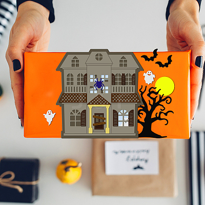 Halloween Theme Carbon Steel Cutting Dies Stencils DIY-WH0309-1186-1