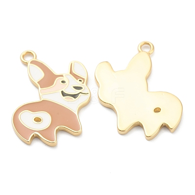 Brass Enamel Pendants KK-H755-02G-1