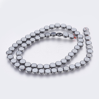 Non-magnetic Synthetic Hematite Bead Strand G-E495-02A-1
