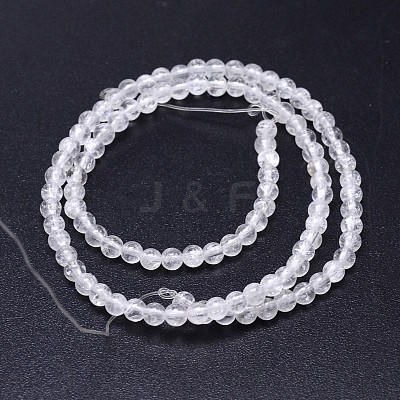 Natural Quartz Crystal Round Beads Strands G-J303-01-10mm-1