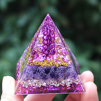Orgonite Pyramid Resin Energy Generators PW-WG35031-01-1