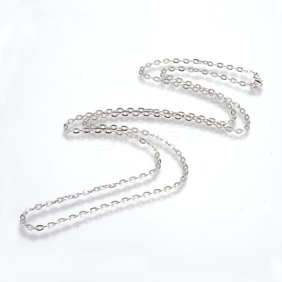 Iron Cable Chains Necklace Making X-MAK-R013-45cm-P-1