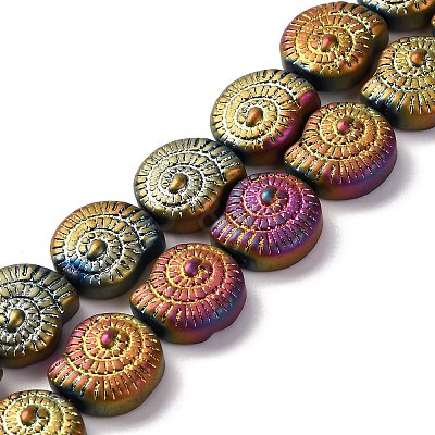 Electroplate Glass Beads Strands EGLA-F164-FP01-1