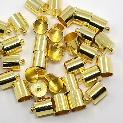 Brass Cord Ends KK-D219-14x10-G-1