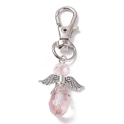 Faceted Teardrop Glass Pendants HJEW-AL0034-1