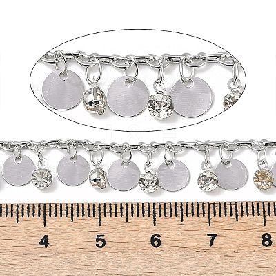 Handmade Brass & Rhinestone Chains CHC-Z001-14P-1