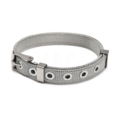 Tarnish Resistant Fashionable Unisex 304 Stainless Steel Watch Band Wristband Bracelets BJEW-F065B-01-1