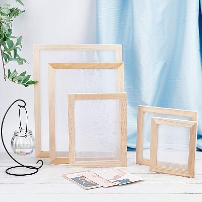Wooden Paper Making DIY-WH0171-49C-1