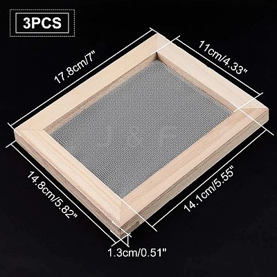 Wooden Paper Making DIY-WH0171-49A-1