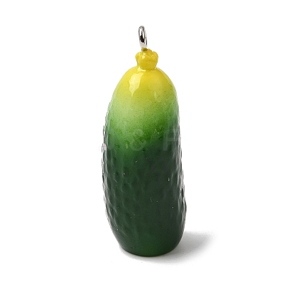 Opaque Resin Imitation Vegetable Pendants RE-CBAAB56-06-1