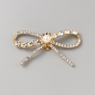 Alloy Rhinestone Shoe Decoration AJEW-WH0166-62KCG-1