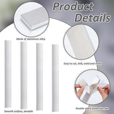Anodized Aluminum Alloy Blank Sheets DIY-WH0888-186A-1