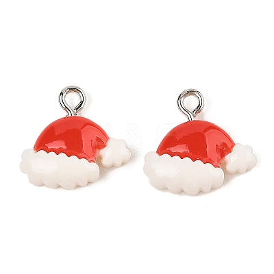 Christmas Theme Opaque Resin Pendants RESI-S08-02D-1