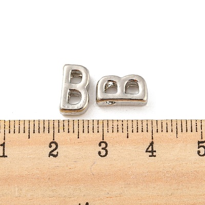 Platinum Plated Alloy Beads PALLOY-CJC0001-64P-B-1