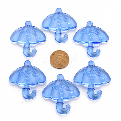 Transparent Acrylic Pendants TACR-T024-01B-940-1