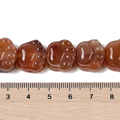 Natural Red Agate Beads Strands G-M108-A07-01-1