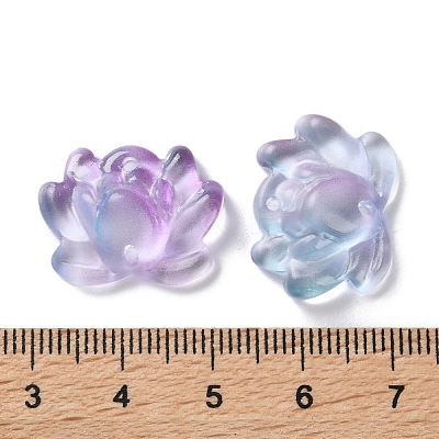 Transparent Glass Connector Charms GLAA-A015-01A-1