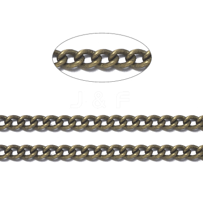 Brass Curb Chains CHC-S009-001AB-NF-1