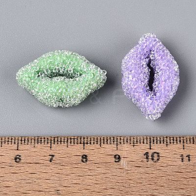 Opaque Acrylic Beads OACR-Q201-02-1