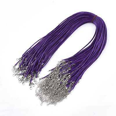 Waxed Cord Necklace Making NCOR-T001-06-1