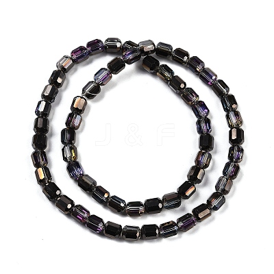 Electroplate Glass Beads Strands GLAA-G112-07D-1