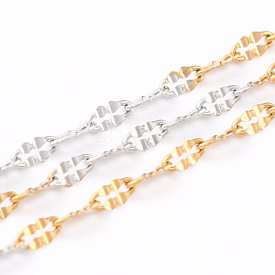 Two-Tone 304 Stainless Steel Dapped Chains CHS-B001-02-1