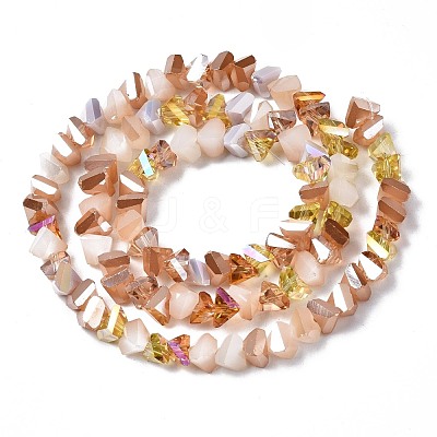 Electroplate Glass Beads Strands EGLA-N002-06H-1