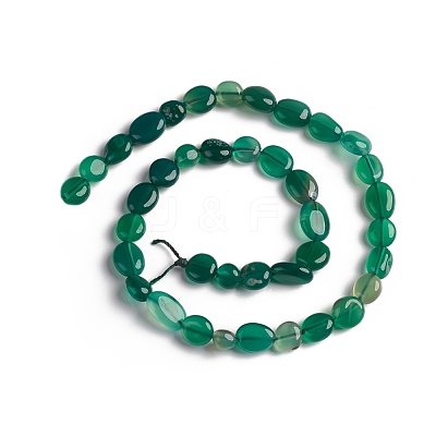 Natural Green Onyx Agate Beads Strands G-D0002-D61-1