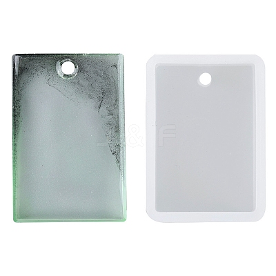 Rectangle Pendant Silicone Molds X-DIY-K047-02-1