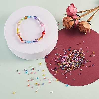 FGB 360G 18 Colors 12/0 Grade A Round Glass Seed Beads SEED-JP0012-14-2mm-1