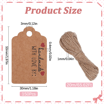 150Pcs Paper Gift Tags CDIS-SP0001-21C-1
