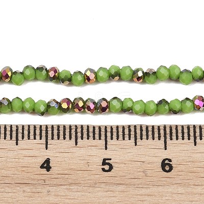 Electroplate Glass Beads Stradns EGLA-H114-02A-08-1